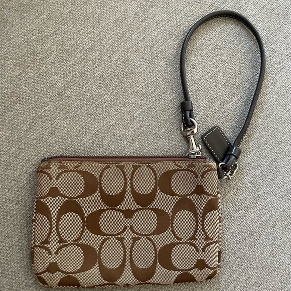 Coach Wristlet Purse w/ OG print - Picture 2 of 6